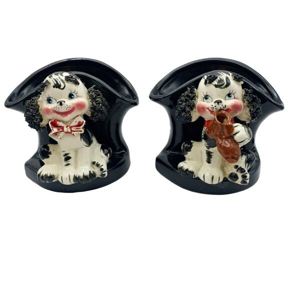 Vintage Lefton Spaghetti Ears Dog Figurine Planters 1960’s - Picture 11 of 11